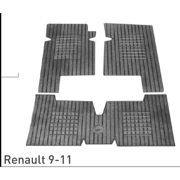 DEKORATIF KAUÇUK PASPAS RENAULT R9-R11 SIYAH - RBR111