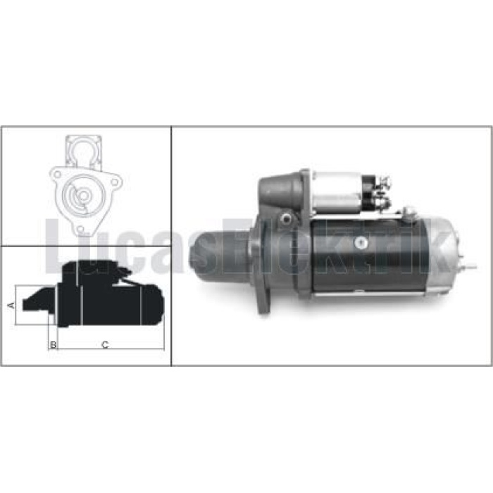 MARS MOTORU 24V-6.7kW-11DIS SCANIA 113M.114C.114G. - LUCAS LES0206