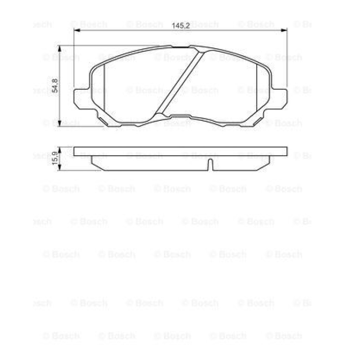 ON FREN BALATASI LANCER 03-11 ASX 11-13 - BOSCH 0986495253