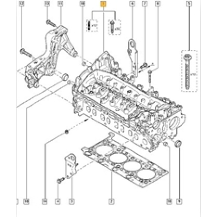 SILINDIR KAPAGI QASHQAI 2011-- XTRAIL 2014-- RENAULT KADJAR KOLEOS MEGANE TALISMAN ESPACE SCENIC-GRAND SCENIC 1.6 DCI  R9M - 404-409-414 - KRAFTVOLL 12110040