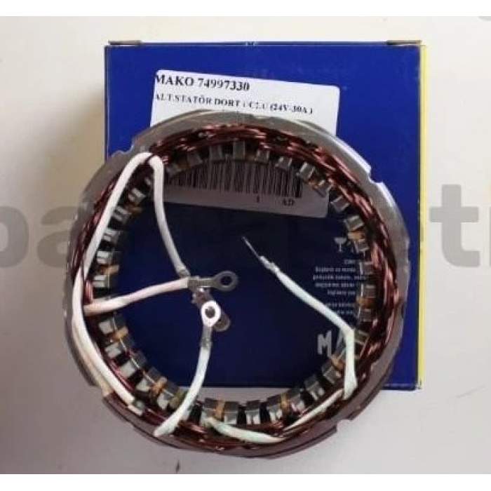 STATÖR DÖRT UÇLU 24V - 30A  REGÜLATÖRSÜZ TÜM ALTERNATÖRLERDE - 074997330000