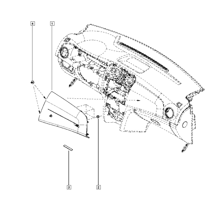 YOLCU HAVA YASTIĞI RENAULT SYMBOL L52 - MAIS-985251728R