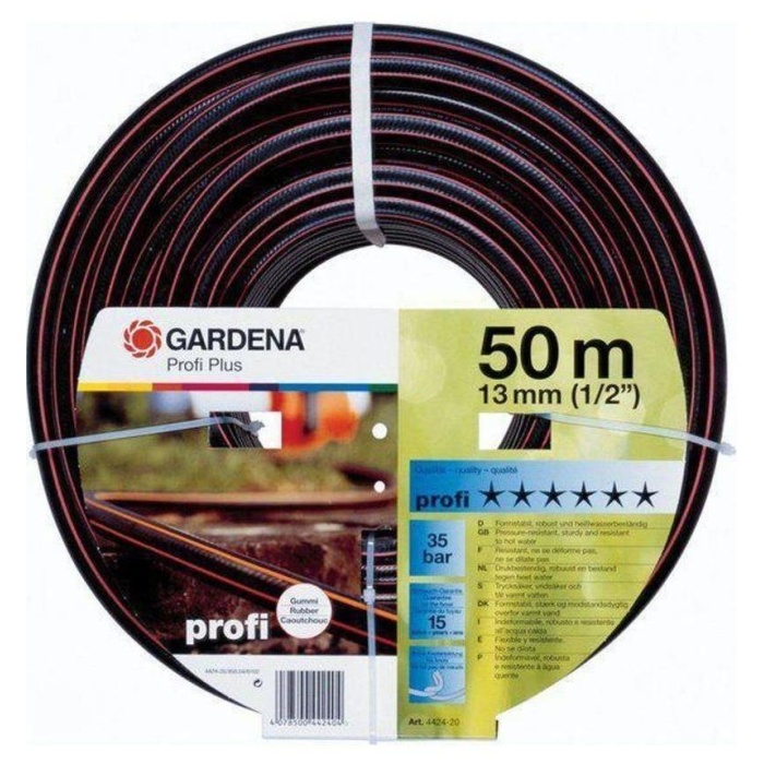 Gardena 4424 Premium Kauçuk Hortum 13 mm (1/2), 50 mt