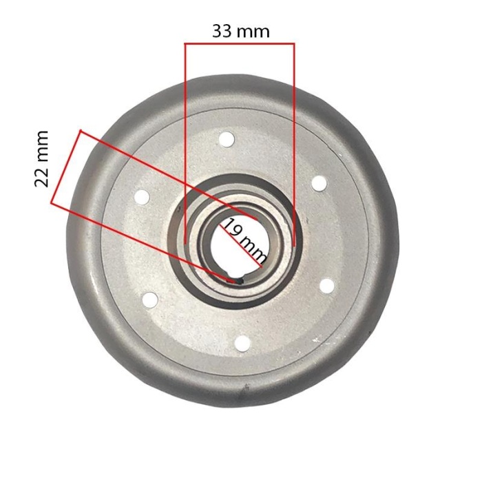 Çapa Makinası Balata Tası Kamalı 19 mm