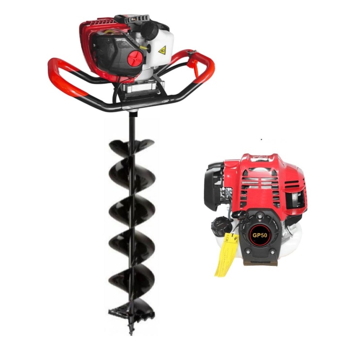 Gardenpro GX50 Toprak Burgu Makinası 4 Zamanlı Motor 100 mm