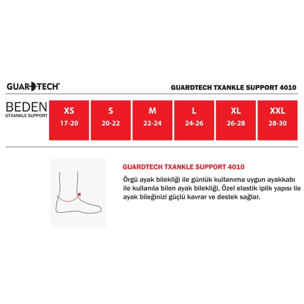 Guardtech Tx  Ankle Support 4010