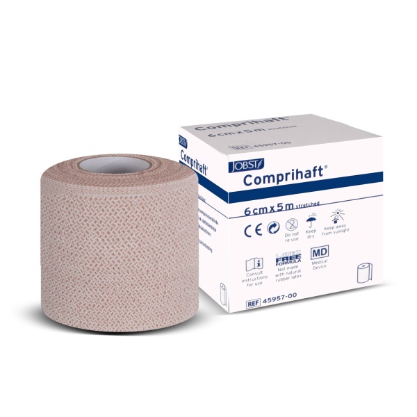 Jobst Comprihaft 6cm x 5m Ten Rengi Kohesiv Kısa Germe Kompresyon Bandajı