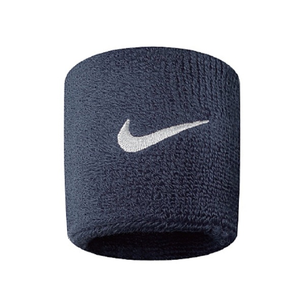 Nike Swoosh Wristbands 2 Pk Obsidian/white Osfm,one Size/5