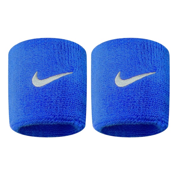 Nike Swoosh Wristbands 2 Pk Royal Blue/white Osfm,one Size/5