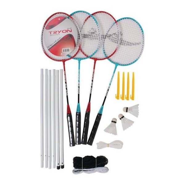 BADMINTON RAKET&TOP SET METAL ÇİFT PARÇA