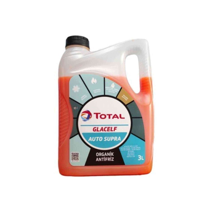 Total Kırmızı Organik Glacelf Auto Supra 3lt Kırmızı Organic Antifriz