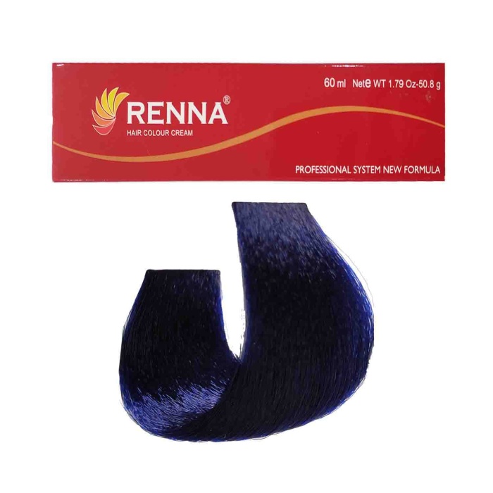 Renna Saç Boyası Tüp 60 Ml - Mavi