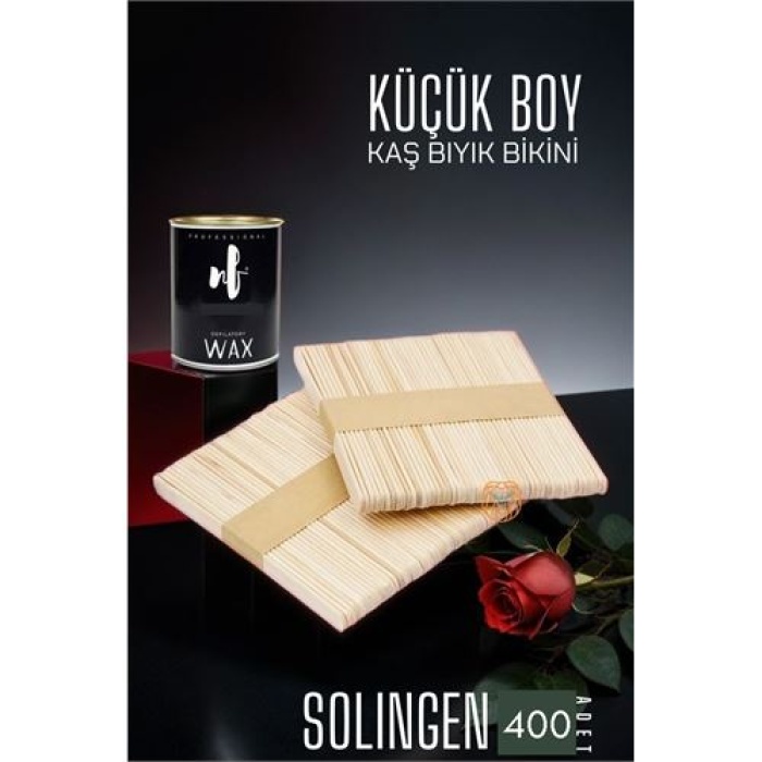 ModaCar 400 ADET Ağda Spatulası Solingen Küçük Boy 0 719424 Toptan Paket