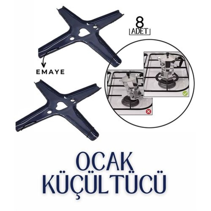 ModaCar 8 ADET Mutfak Gazlı Ocak Küçültücü  Brokis Design 719042  Toptan Paket