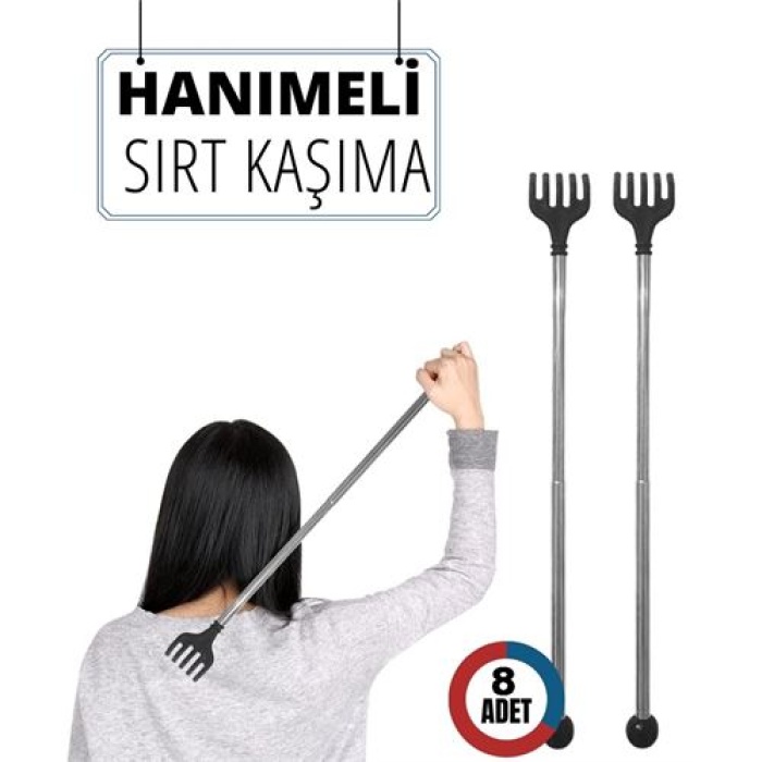 ModaCar 8 ADET Hanımeli Metal Sırt Kaşıma Aparatı 714307