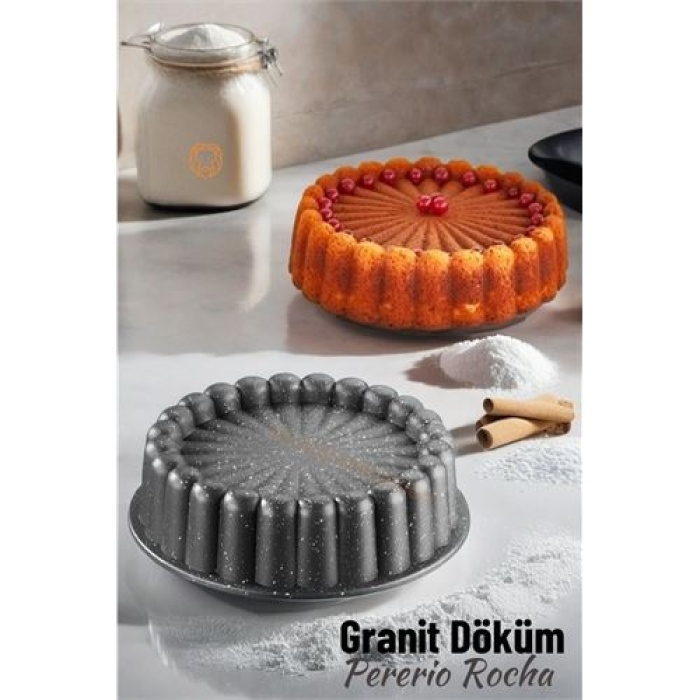 ModaCar 4 ADET Tart Kalıbı Granit Döküm P.Rocha Design 719979 TOPTAN PAKET