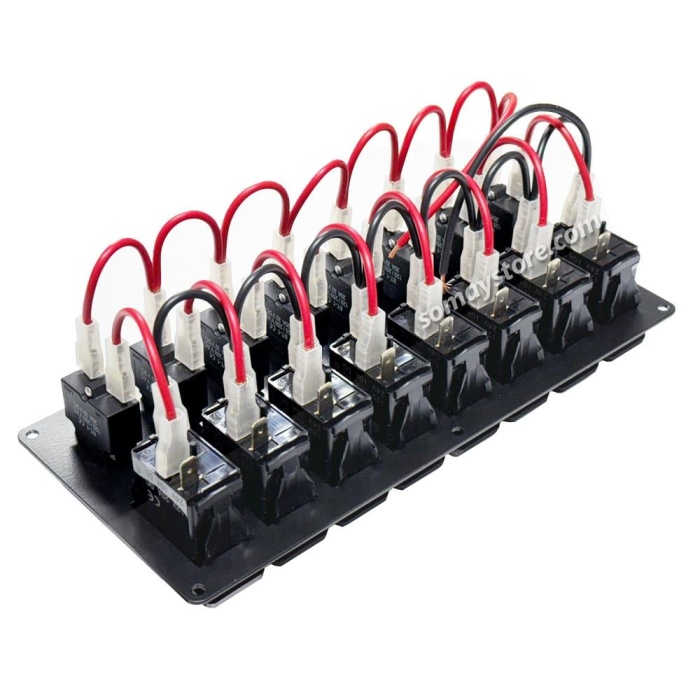 Goldsea Otomatik Sigortalı Marin Switch Panel 8 Anahtarlı 12-24V