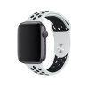 Apple Watch Series 3 44 MM Fileli Kordon Beyaz-Siyah