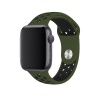 Apple Watch Series 7 41 MM Fileli Kordon Haki-Siyah