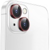 Apple iPhone 13 Gerçek Cam Safir Lens Koruma Kırmızı