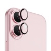 Apple iPhone 16 Plus Gerçek Cam Safir Lens Koruma Pembe