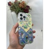 iPhone 14 Pro Max Hologram Puffer Kılıf Renkli Kalpler