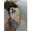 iPhone 15 Pro Hologram Puffer Kılıf Çiçek