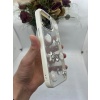 iPhone 14 Pro Luxe White Case Heart Star