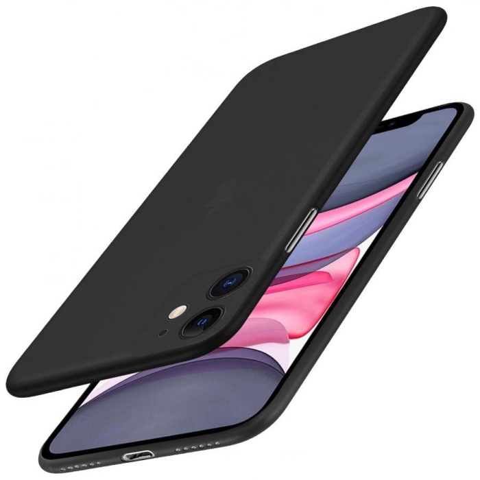 Apple iPhone 11 Ultra Slim Lüx Kılıf Siyah