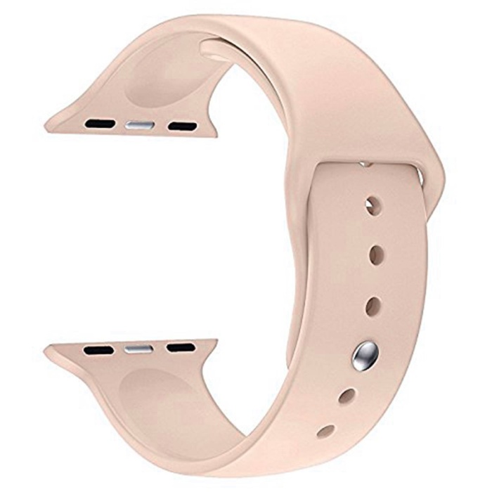 Apple Watch Series 5 44 MM Silikon Kordon Pudra