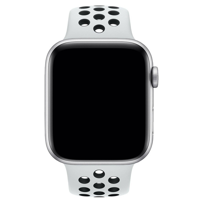 Apple Watch Series 7 41 MM Fileli Kordon Beyaz-Siyah