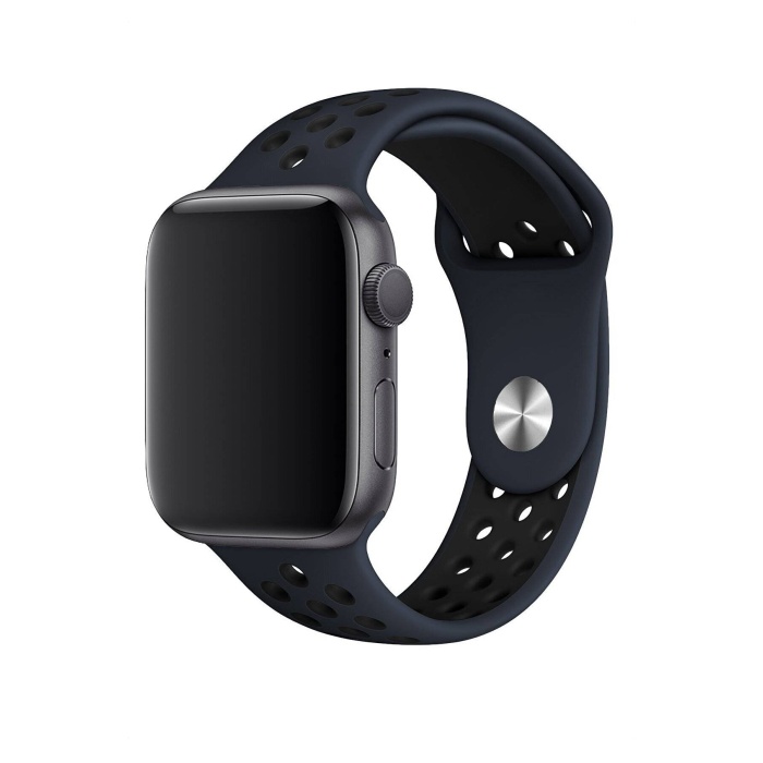 Apple Watch Series 7 41 MM Fileli Kordon Lacivert-Siyah