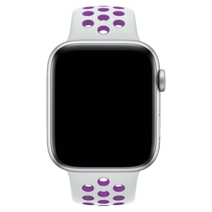 Apple Watch Series SE 40 MM Fileli Kordon Beyaz-Mor