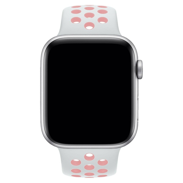 Apple Watch Series SE 40 MM Fileli Kordon Beyaz-Pembe