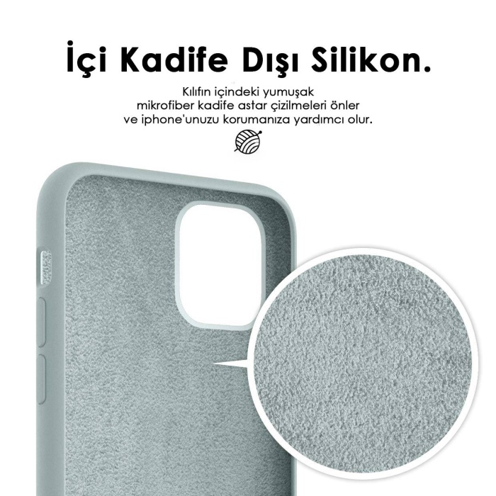 Apple iPhone 15 Plus 6.7 Liquit Lansman Silikon Beyaz