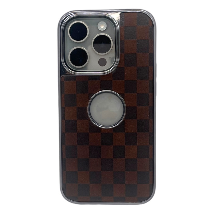 Hole Checkers Case Bej iPhone 14