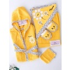 My Daisy 4 Piece Bathrobe Set Yellow