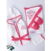 Little Princess 4 Piece Bathrobe Set Pomegranate