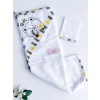 Eyeglasses Bear Towel & Pouch Yellow