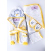 Sleepy Penguin 4 Piece Bathrobe Set Ecru