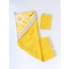 My Daisy Hoodie Towel and Pouch Yellow