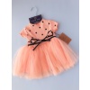 Polka Dot Tulle Dress Salmon