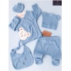 Filamli Bear 5 Pcs Jumper Set Blue