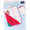 Strawberry Towel and Pouch Red