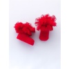 Tulle Fancy Baby Socks Red