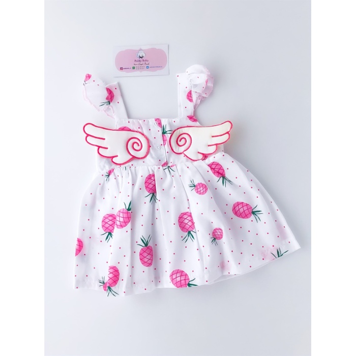 Angel Wing Pineapple Dress Pink