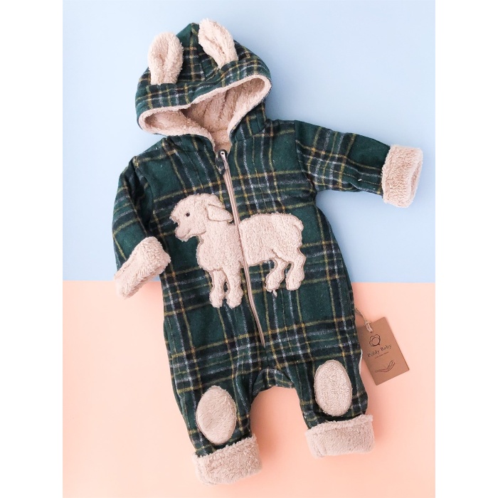 Cool Outfit Lamb Winter Jumpsuit Green