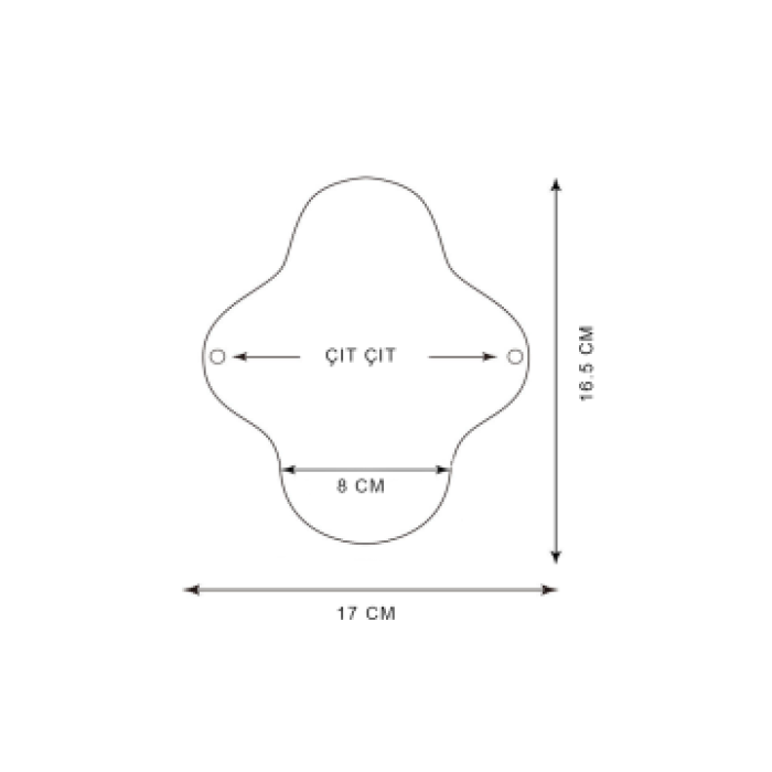 Pamuk Yıkanabilir Doğal Kadın Pedi 7lı (günlük)