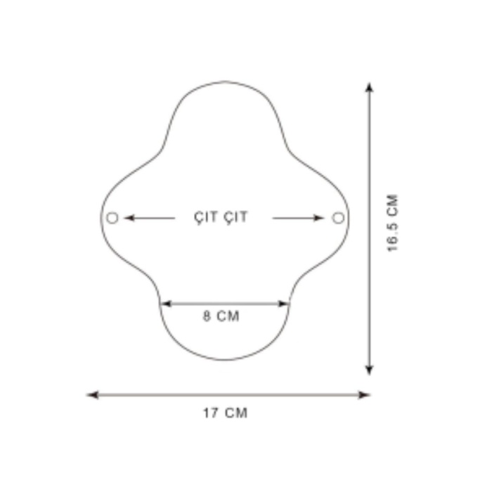 Yıkanabilir Doğal Kadın Pedi 18li