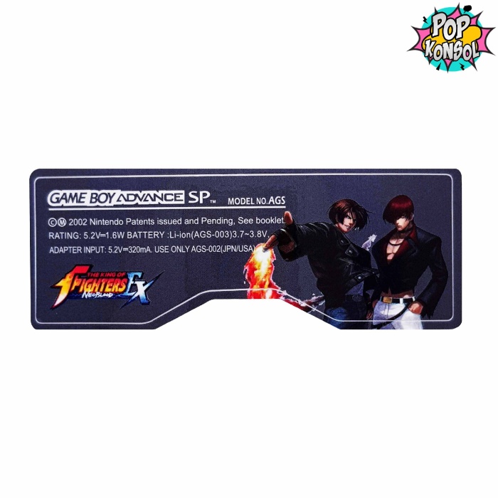 Gameboy Advance SP Arka Etiket The King Of Fighters Ex Neoblood GBA SP Sticker MODEL 06